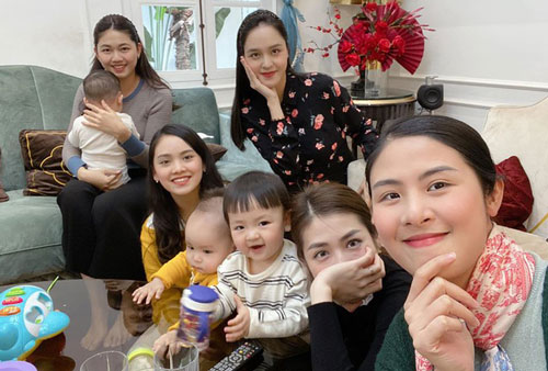 Hội bạn thân toàn mỹ nhân của Hoa hậu Ngọc Hân đều đã yên bề gia thất