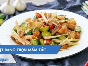 CLIP: Mách bạn công thức chế biến thịt rang trộn mắm tắc ngon như mẹ làm