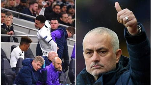 Dele Alli “phát điên” khi bị thay ra, Mourinho vẫn “vuốt ve” trò cưng