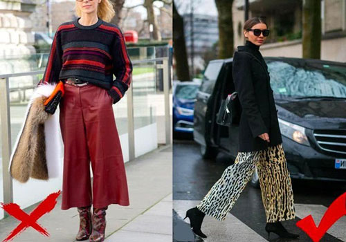 Khi mặc quần ống rộng đừng kết hợp với 5 đôi giày này