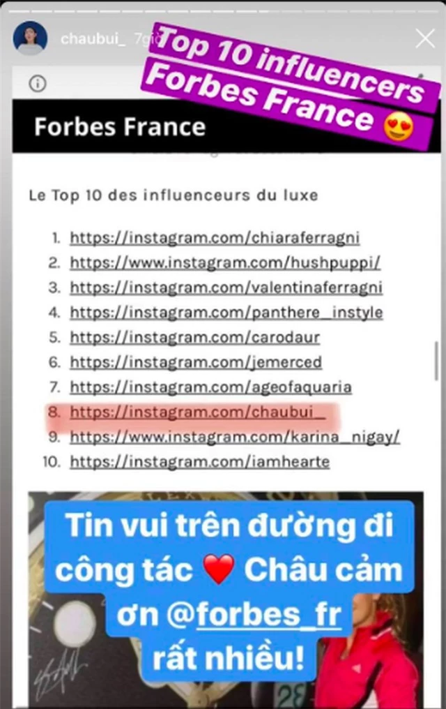 Châu Bùi lọt top 10 nhân vật có ảnh hưởng thời trang của Forbes Pháp - 3 Châu Bùi lọt top 10 nhân vật có ảnh hưởng thời trang của Forbes Pháp - 3