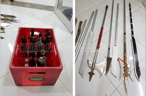 Đồng Nai: Nhóm thanh niên mang bom xăng tự chế đi giải quyết đối thủ 