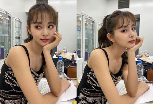 Em út nhóm TWICE được đàn chị say mê nhan sắc