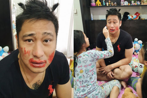 Các con nghỉ học tránh dịch, Minh Tiệp bị lôi ra "hành xác", biến hoá thành búp bê cực dễ thương