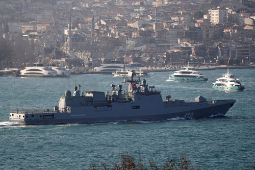 Thổ Nhĩ Kỳ đe dọa chặn tất cả tàu chiến Nga đi qua Eo biển Bosphorus vào Syria