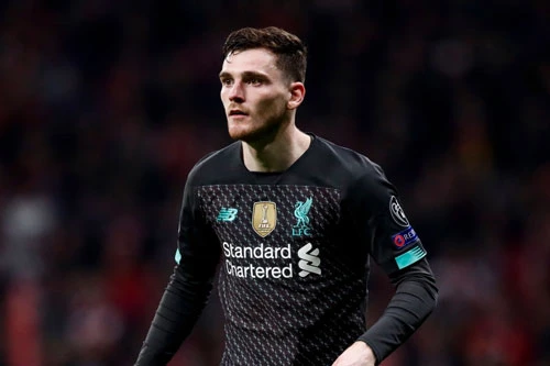 Hậu vệ trái: Andrew Robertson (Liverpool, 72 triệu bảng).