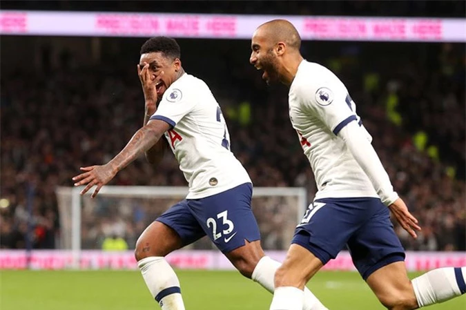 Tottenham có thể đá sơ đồ 4-4-2 với cặp Moura vs Bergwijn