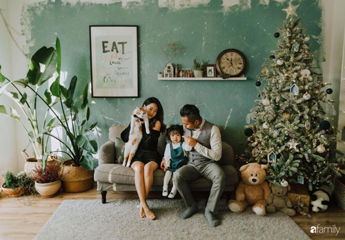 Tự tay cải tạo từng góc nhỏ, căn hộ của vợ chồng trẻ biến thành tổ ấm màu xanh đẹp như trong tạp chí