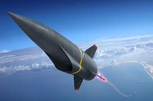 Hình ảnh mô phỏng của một tên lửa siêu thanh khi được phóng