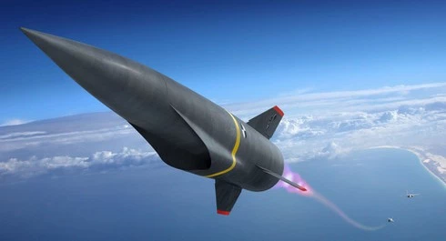 Hình ảnh mô phỏng tên lửa siêu thanh của Mỹ. (Ảnh:Lockheed Martin)