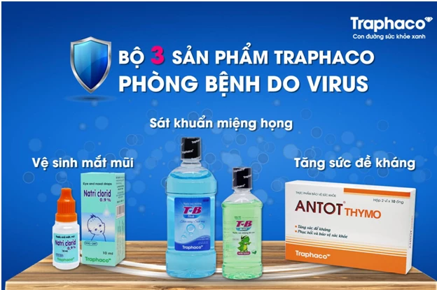 Bộ 3 sản phẩm phòng dịch COVID – 19 của Công ty Cổ phần Traphaco được sản xuất  tại Nhà máy dược phẩm chuẩn GMP-WHO