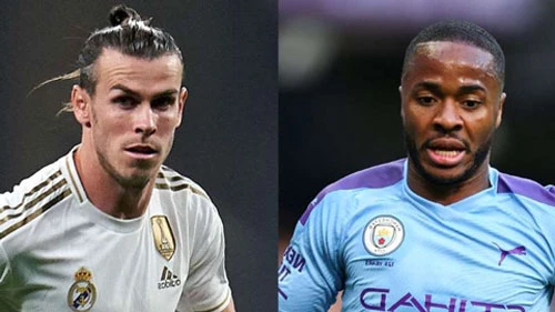 Gareth Bale (trái) và Raheem Sterling (phải).