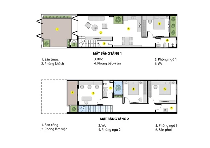 Nhà phố 2 tầng rộng 100m2 được thiết kế ấn tượng với khoảng thông tầng nhiều ánh sáng có chi phí 1,4 tỷ ở Đà Nẵng - Ảnh 2.