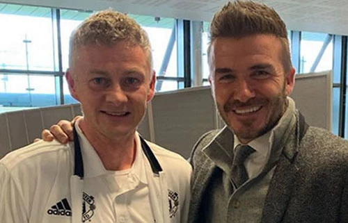 Solskjaer và Beckham.