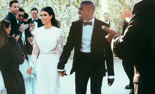 10. Kim Kardashian và Kanye West (tổng kinh phí: 2,8 triệu USD, năm 2014). Ảnh: ABC news.