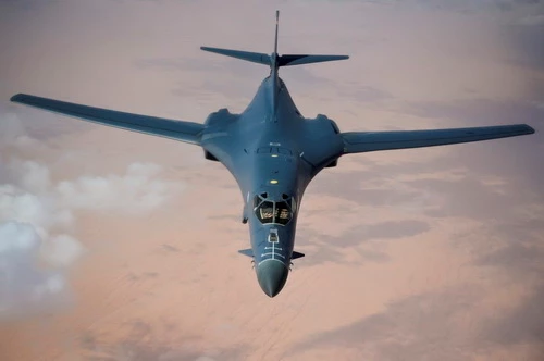 Máy bay ném bom chiến lược siêu âm B-1B Lancer của Mỹ. Ảnh: Wikipedia.