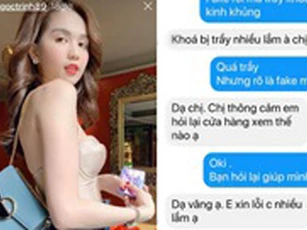 Shop online được Ngọc Trinh tag trên story bị tố bán túi fake, khách khiếu nại thì rep “xin thông cảm”