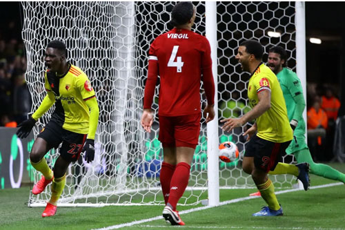 Phơi áo trước Watford, Liverpool đứt mạch bất bại tại Premier League