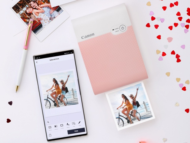 Lưu giữ ký ức với máy in ảnh bỏ túi khổ vuông Canon Selphy Square QX 10