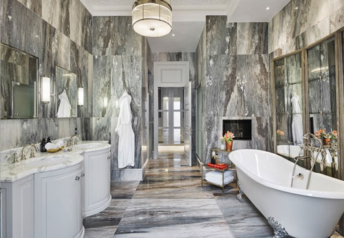 Đá cẩm thạch - lựa chọn đem đến nét sang trọng tuyệt đối cho căn phòng tắm gia đình