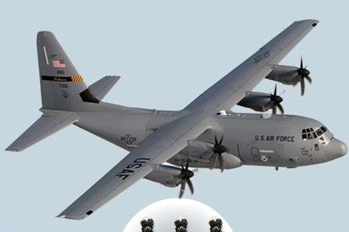 Vận tải cơ khổng lồ Mỹ lén lút tiếp tế cho phiến quân, bị phòng không Syria 'bắt sống'