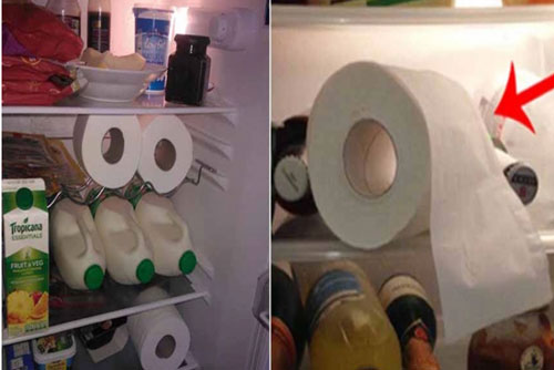 Đổ giấm vào giấy vệ sinh rồi bỏ vào tủ lạnh, sáng ngủ dậy bạn sẽ thấy ngay điều bất ngờ