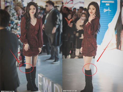 Cúc Tịnh Y gây xôn xao khi xuất hiện với chân gầy guộc