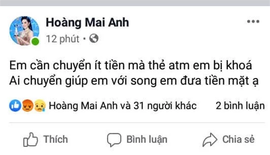 Diễn viên Hoàng Mai Anh bị cướp facebook khiến bạn thân mất oan 63 triệu - Ảnh 2.