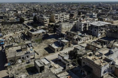 Quân đội chính phủ Syria đã tái giành quyền kiểm soát thành phố chiến lược Saraqib. Ảnh: Al Masdar News.