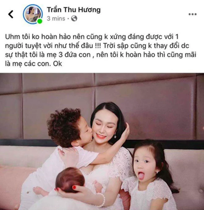 Hương Baby bất ngờ đăng nhiều status tâm trạng giữa đêm bày tỏ thái độ khá bức xúc