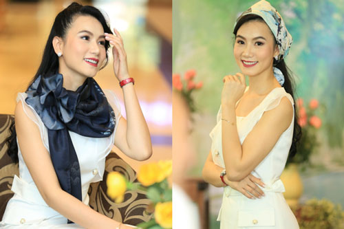 Diễn viên "Hoa hồng trên ngực trái" diện đầm đơn giản vẫn cuốn hút