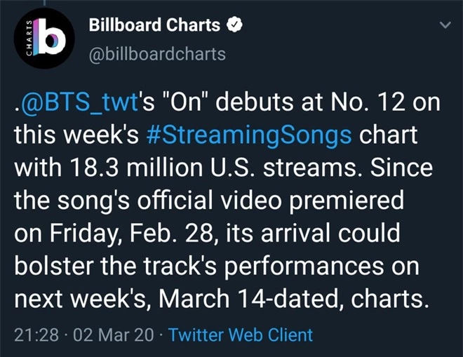 BTS lần đầu tiên lọt top 5 Billboard Hot 100, lập kỉ lục mới cho nghệ sĩ châu Á nhưng fan lại “la ó” vì nghi tính sai kết quả? - Ảnh 3. BTS lần đầu tiên lọt top 5 Billboard Hot 100, lập kỉ lục mới cho nghệ sĩ châu Á nhưng fan lại “la ó” vì nghi tính sai kết quả? - Ảnh 3.