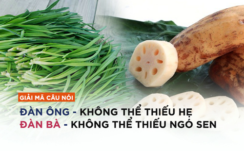 Tại sao từ xưa đã có câu: “Đàn ông không thể thiếu hẹ, đàn bà không thể thiếu ngó sen”?