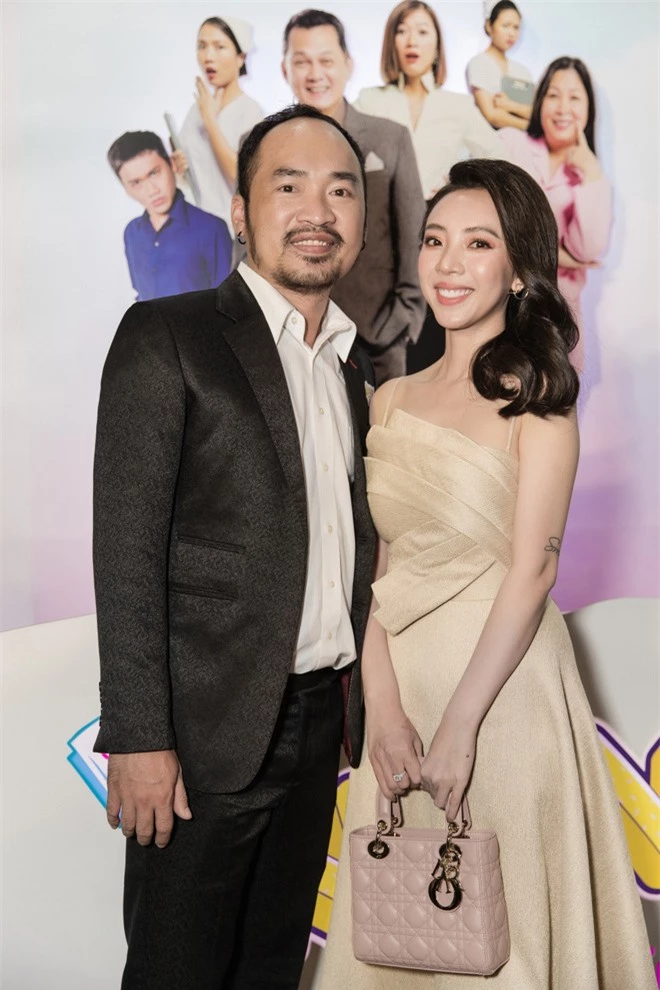 Thu Trang mặc gợi cảm cùng chồng đi sự kiện - Ảnh 5.
