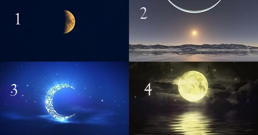 Chọn ra hình ảnh ánh trăng bạn thích nhất để xem nó hé lộ gì về tâm tư của bạn nhé.