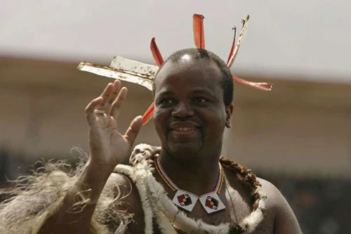 Vua Mswati III của quốc gia Swaziland.