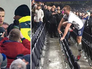 Dier 'bắt chước' Eric Cantona, nhảy lên khán đài "đánh nhau" với fan