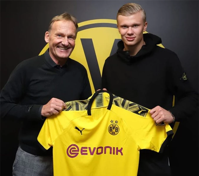 Erling Haaland gia nhập Dortmund vào tháng 1/2020