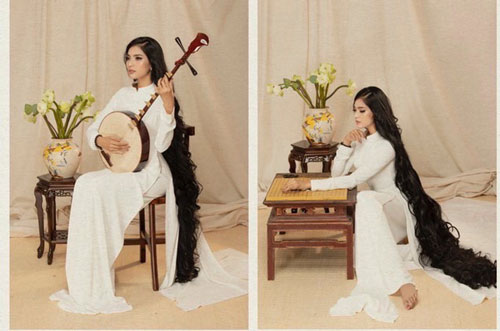 Á hậu Trương Thị May khoe bộ ảnh "công-dung-ngôn-hạnh" dịp 8/3