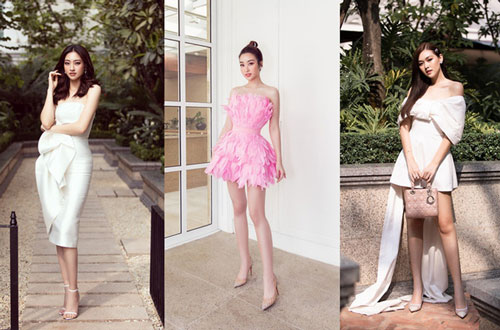 Đỗ Mỹ Linh diện váy độc lạ, đọ sắc bên Lương Thùy Linh và Tường San