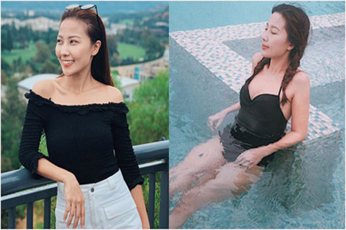 Nhan sắc đời thường xinh đẹp, gợi cảm của nữ MC Thời tiết Quỳnh Hoa