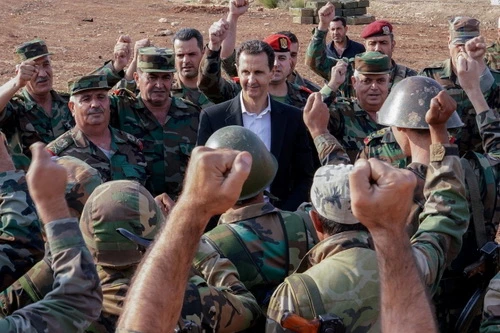 Tổng thống Syria Bashar al-Assad cảnh báo những tổn thất to lớn cho binh sĩ Thổ Nhĩ Kỳ. Ảnh: Russia 24.