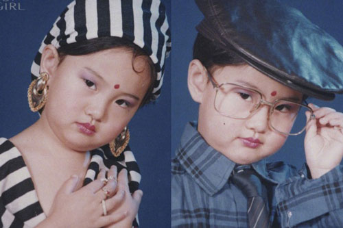 Xem lại ảnh ngày bé siêu bụ bẫm mới thấy Trịnh Sảng dù “dao kéo” nhưng vẫn giữ được nét đẹp từ bố mẹ