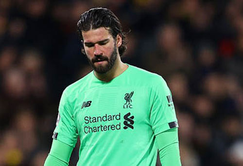 Liverpool mất Alisson ở trận đại chiến với Atletico