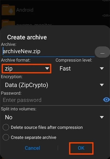 Cách nén và giải nén file ZIP trên Android