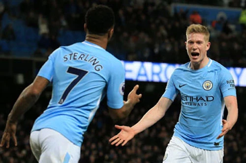 Cả Sterling và De Bruyne đều đang đóng vai trò quan trọng và đều cảm thấy hạnh phúc tại Man City.