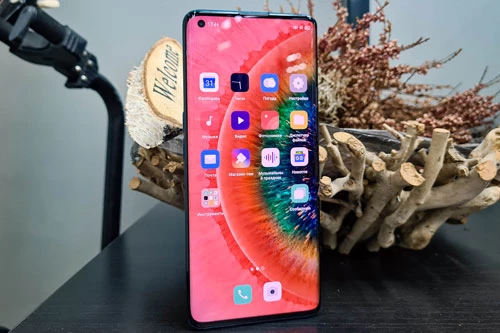 Oppo Find X2 sử dụng tấm nền màn hình AMOLED kích thước 6,7 inch, độ phân giải 2K Plus (3.168x1.440 pixel), mật độ điểm ảnh 513 ppi. Màn hình này được bảo vệ bởi kính cường lực Corning Gorilla Glass 6, tích hợp dải màu DCI-P3, công nghệ HDR10, tần số quét 120Hz, tần số quét cảm ứng 240 Hz, độ sáng tối đa 800 nit.