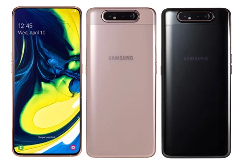 Samsung Galaxy A80 (14,99 triệu đồng xuống 11,49 triệu đồng).