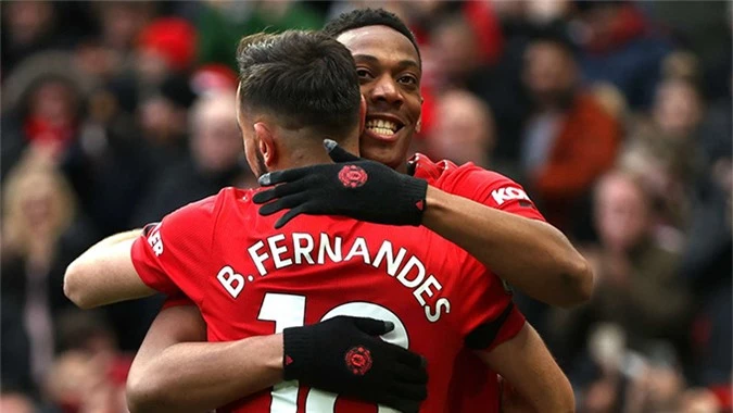 Anthony Martial và Bruno Fernandes khiến HLV Solskjaer rất hài lòng