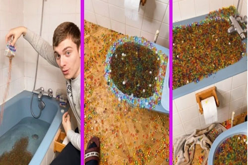 Đổ hạt nở vào bồn cầu để "câu like", YouTuber khiến đường ống thoát nước của khu phố bị tắc nghẽn